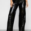 Sequin Pants Premium Sequin Straight Leg Pants -The Partys Outfit womens black premium sequin straight leg pants