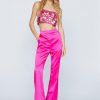 Tops Mirror Sequin Crop Top -The Partys Outfit womens hot20pink mirror sequin crop top