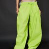 Extreme Parachute Multi Wear Cargo Pants -The Partys Outfit womens neon lime extreme parachute multi wear cargo pants